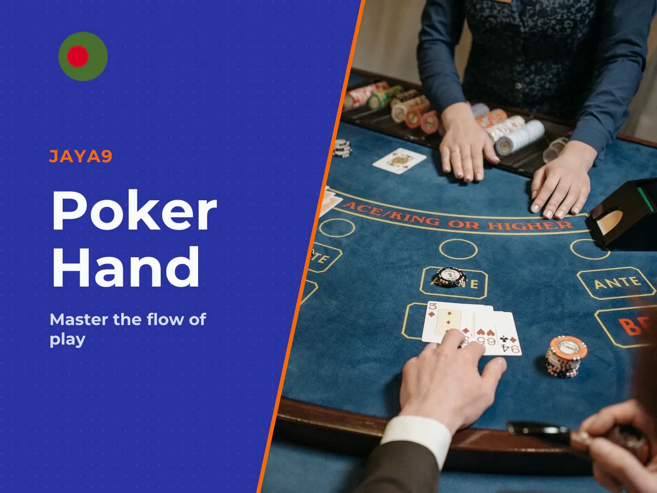 How a standard poker hand unfolds. A standard hand is divided into clear stages: preflop, flop, turn, river and showdown. At preflop, participants receive their hole cards and evaluate their potential