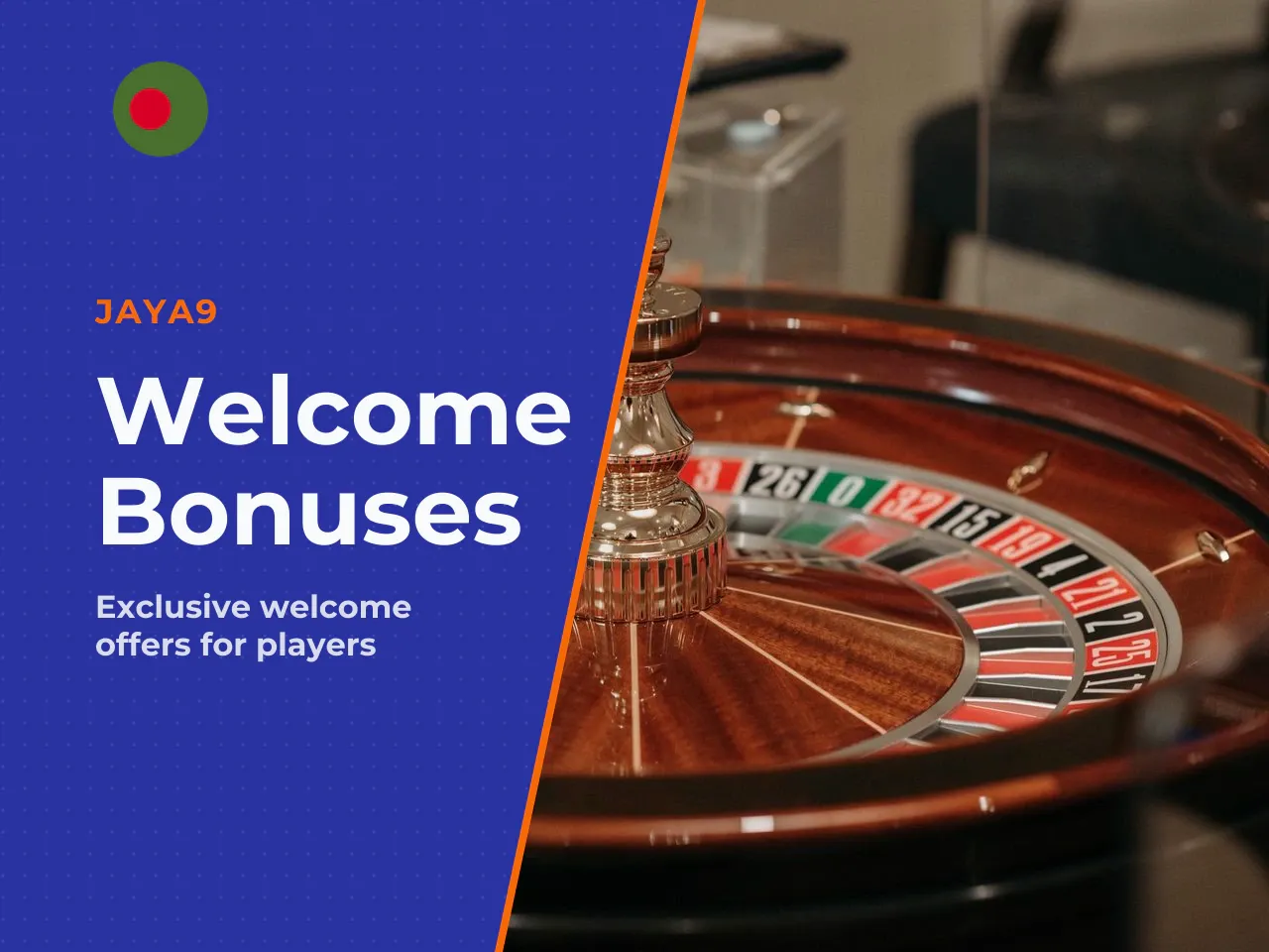 Bonuses for Live Casino and Sports Betting. **Live Casino 50 % Welcome Bonus up to 20,000 BDT** carries a 20× wagering requirement — the highest among the three main welcome categories. Eligible live 