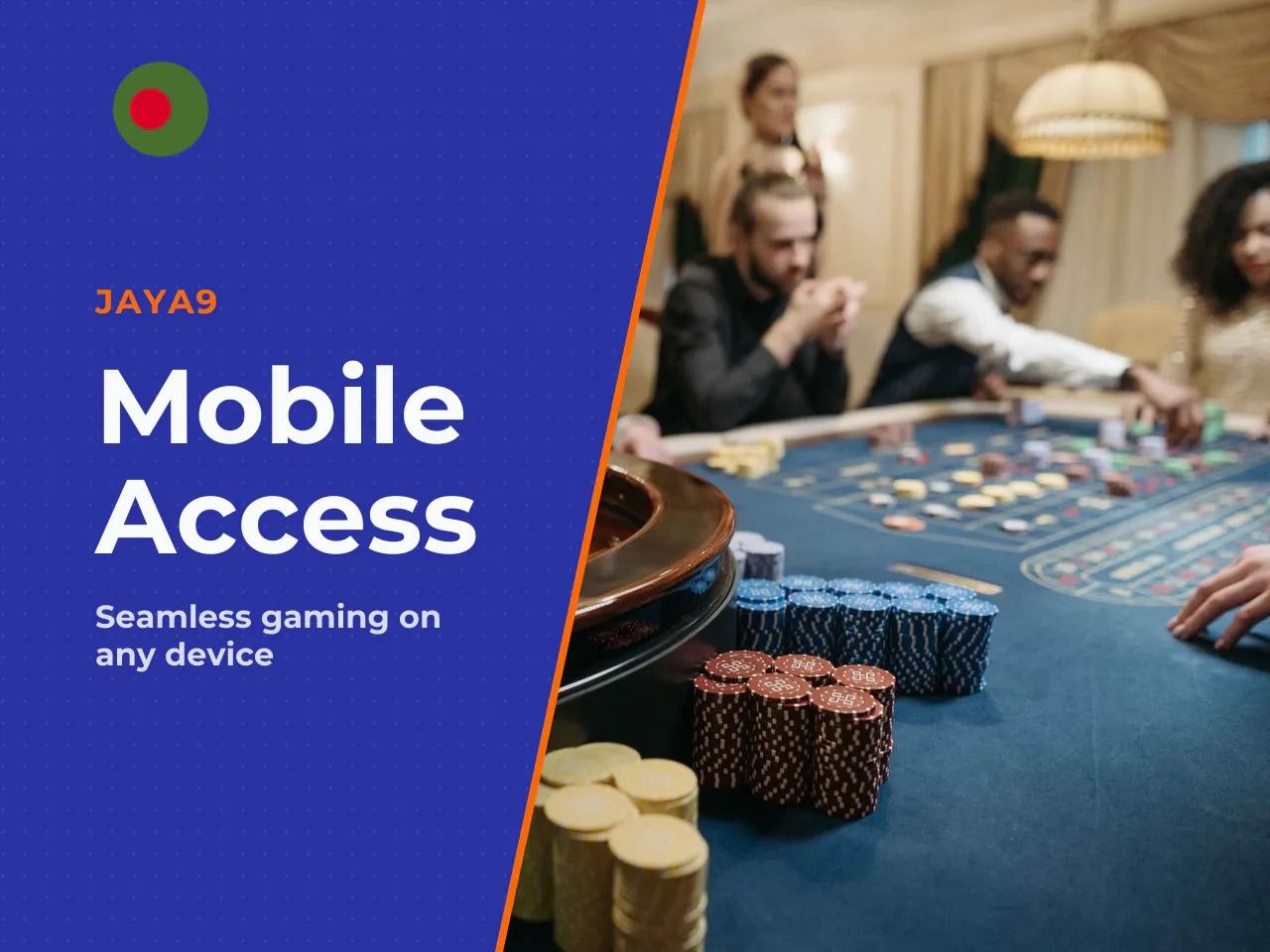 Jaya9 Website, App & Mobile Access. Access to the platform splits into two streams: a browser-based mobile version and a downloadable application. The Jaya9 website uses responsive design that automat